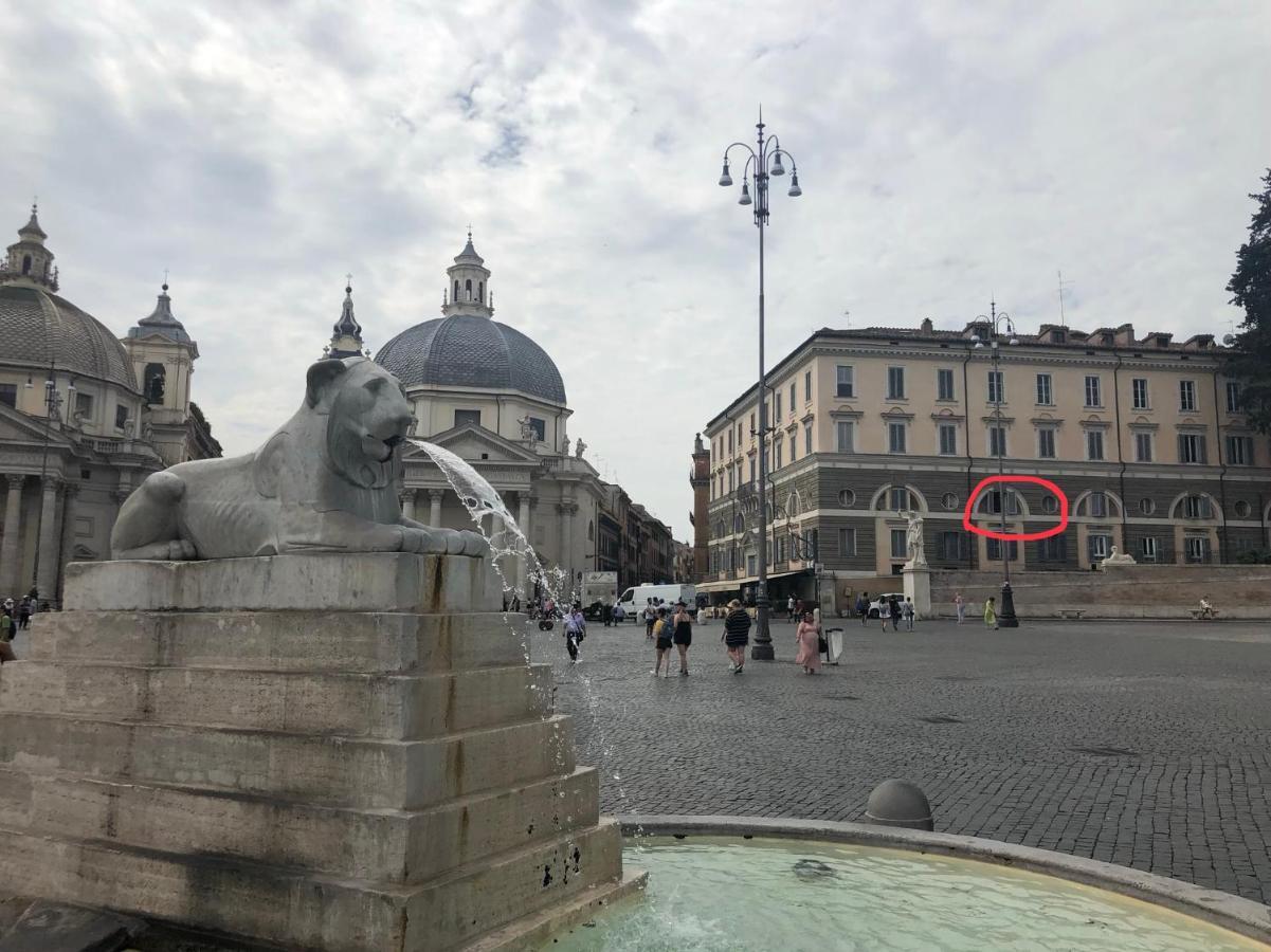 Piazza Del Popolo Mono Lägenhet Rom Exteriör bild